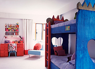 地中海风格可爱儿童房儿童床效果图