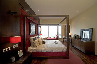 中式风格舒适卧室飘窗装修图片