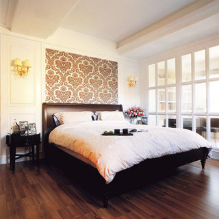 美式风格大气卧室卧室背景墙装修图片