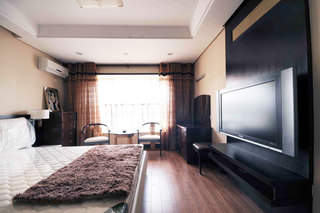 中式风格卧室电视背景墙设计