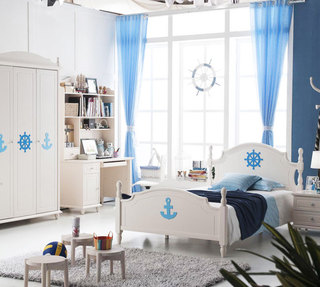 地中海风格温馨卧室装潢