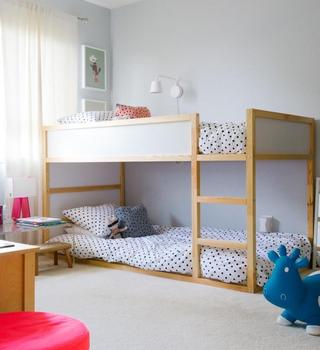 宜家风格可爱儿童房儿童床效果图
