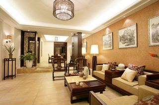 中式风格客厅茶几效果图