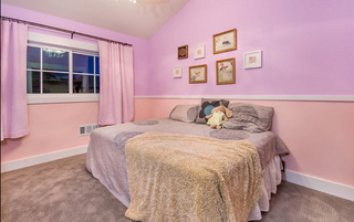美式风格小清新粉色床图片