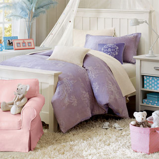 美式风格紫色床效果图