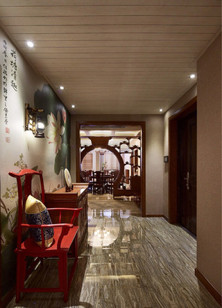 中式风格古典走廊装修效果图