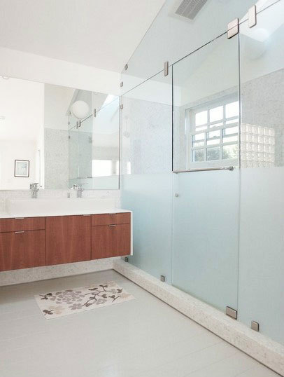 卫生间干湿分离妙招 20款玻璃隔断设计_齐家网装修效果图