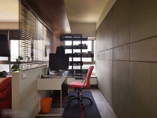简约风格单身公寓舒适工作区设计