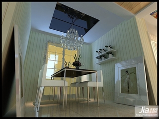 太湖国际社区别墅混合型风格四居室装修效果图