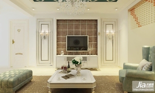 白色系简约温馨的客厅装修装修图片
