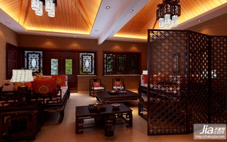 大气奢华的中式客厅装修效果图