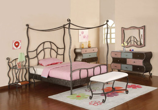 欧式风格古典儿童床图片