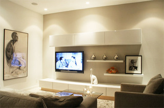 现代风格客厅电视墙颜色效果图