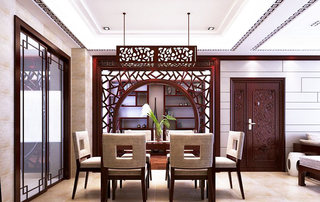 中式风格大气餐厅瓷砖图片