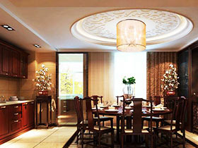 瓷砖装饰餐厅 14款别致中式餐厅图片