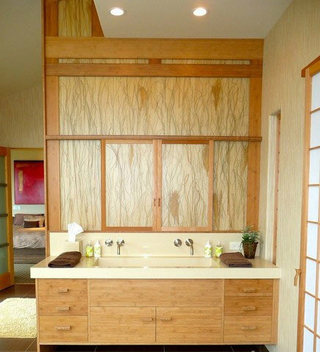 日式风格实用卫生间洗手台图片