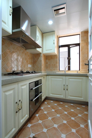 现代简约风格二居室小清新厨房改造