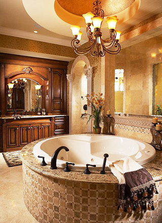 简约风格舒适卫生间浴缸效果图