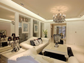 优雅欧式新古典三居装修 洁净的家十分靓丽