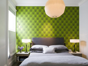 15款壁纸卧室背景墙设计 走在时尚前沿