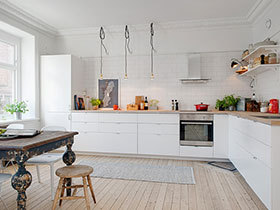 打造素色厨房 16张白色橱柜设计图