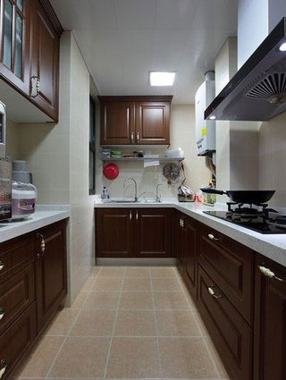 简约风格跃层舒适100平米厨房装修效果图