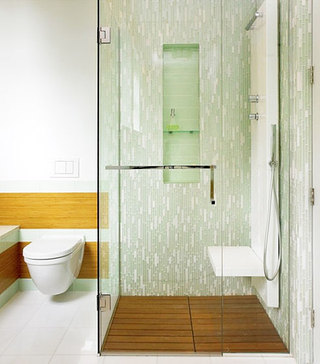 绿色卫生间瓷砖效果图