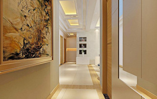欧式风格大气玄关走廊设计图