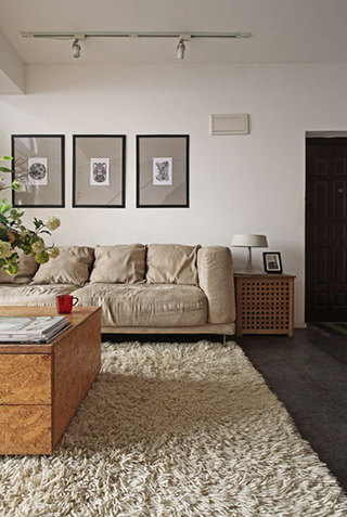 现代简约风格二居室简洁10-15万90平米客厅设计