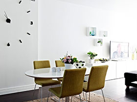 时尚简约风 14张极简餐桌背景墙设计图