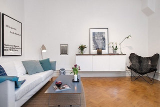 现代简约风格单身公寓40平米装修图片