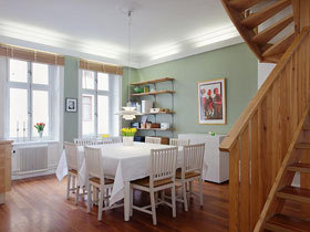 10万装北欧风格60平空间 小户型装修 复式清新居