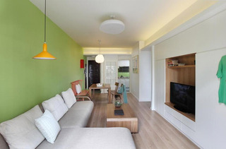 北欧风格三居室小清新5-10万80平米客厅沙发沙发图片