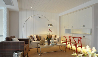 北欧风格二居室简洁10-15万130平米客厅装修效果图