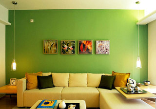 绿色小客厅装修效果图