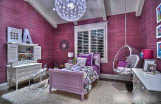 浪漫紫色女孩卧室效果图
