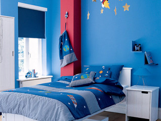 蔚蓝色空间儿童房效果图
