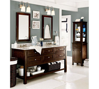 棕色浴室柜设计图
