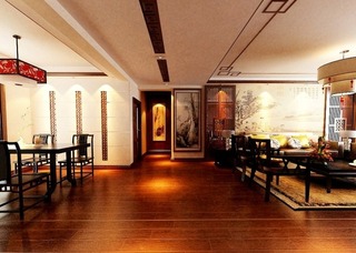 中式宽敞客餐厅走廊图片