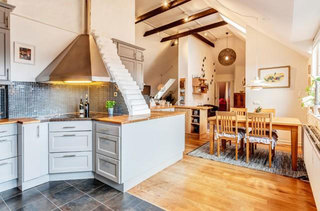 北欧复古厨房设计效果图