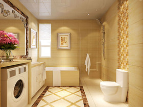 卫生间瓷砖搭配 卫生间瓷砖贴法