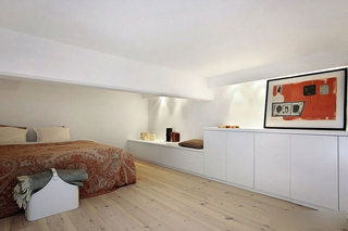 现代简约风格二居室简洁白色80平米设计图纸