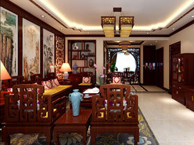 中式古典复式装修 有文化感的家更有韵味