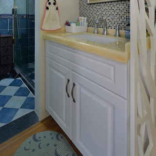 现代清新洗手台设计图片