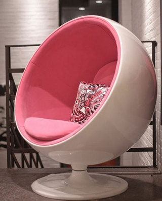 粉色个性沙发效果图