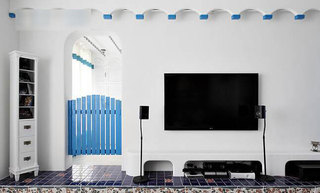 地中海风格三居室120平米设计图