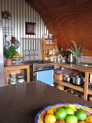 木色波西米亚厨房