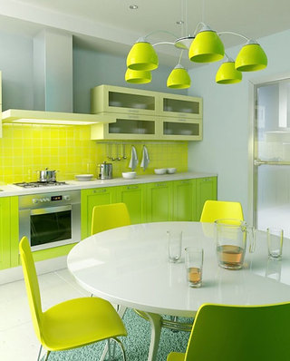 黄绿色活力厨房
