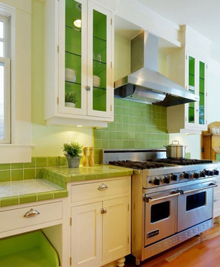 绿色系厨房