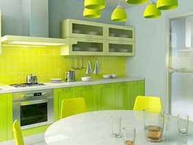 你的厨房够绿吗？ 13款绿色厨房远离油腻